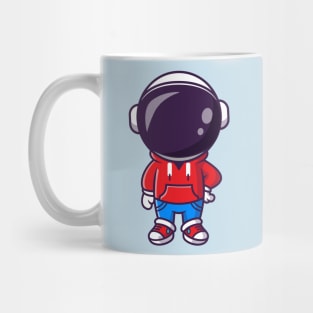 Cute Cool Astronaut With Jacket And Jeans Cartoon Mug